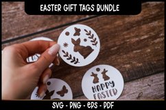 6 Easter Gift Tags SVGs bundle I Easter basket tags SVG Product Image 2