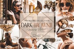 12 Dark Brownie Photoshop Actions, Moody ACR Preset, Airy Product Image 1