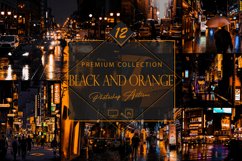 12 Black And Orange Photoshop Actions, Moody ACR Preset, Product Image 1