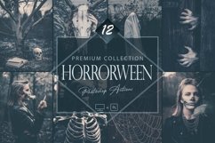 12 Horrorween Photoshop Actions, Moody Halloween ACR Preset, Product Image 1