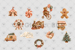 Vintage Christmas Clipart Product Image 3