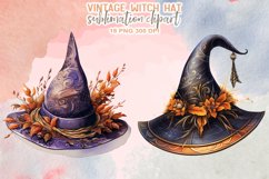 Vintage Witch Hat Sublimation Clipart Product Image 4