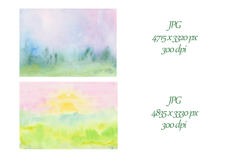 Abstract colorful watercolor landscapes Product Image 3