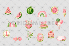Watermelon Summer Clipart Product Image 3