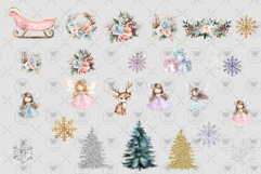 Winter Fairy Flowers Bundle Clipart Product Image 3