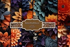 3D halloween flower papers Product Image 1