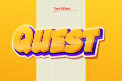 quest text effect bold 3d retro style editable Product Image 1
