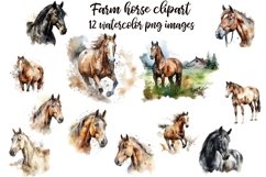 Farm horse clipart Product Image 1