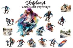 Skateboard clipart Product Image 1