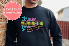 Wilmington North Carolina Retro 80s svg png Product Image 9