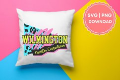 Wilmington North Carolina Retro 80s svg png Product Image 11