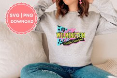 Wilmington North Carolina Retro 80s svg png Product Image 3