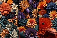 3D halloween flower papers Product Image 2