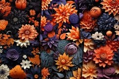 3D halloween flower papers Product Image 3