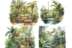 Tropical garden clipart Product Image 3