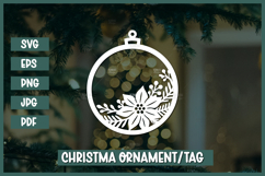 6 Christmas Ornament SVG,Christmas Paper cut SVG Product Image 5
