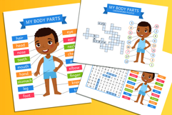 My Body Parts. Learning Flashcards Product Image 1