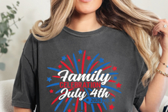 Family Celebration July 4th 2026 SVG | America Family Shirt Product Image 4