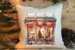 Christmas Window Sublimation Clipart, Christmas Window Product Image 4