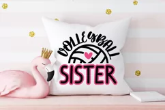 Volleyball sister svg, SVG files for cricut, laser cut files Product Image 3