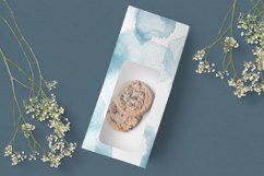 Dreamy watercolor splash digital papers in blue Product Image 5