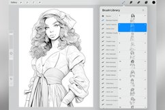 50 Procreate Baroque Fashion Style Stamp Brushes Product Image 3