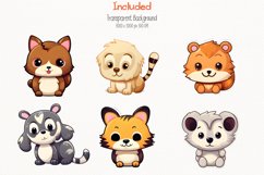 Cute Animals 25 Cliparts Collection Product Image 4