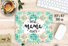 BEST MAMA EVER, mouse pad, sublimation design, png Product Image 1