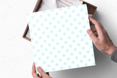 Cute teal watercolor papers with symmetrical pattern Product Image 4