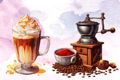 Coffee Sublimation Clipart Bundle, Halloween Coffee PNG Product Image 5