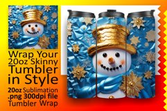 Winter's Delight on 3D Inflated Puff Tumbler Product Image 1