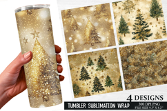 Christmas Tree Tumbler Wrap| Christmas Tumbler Wrap Design Product Image 1