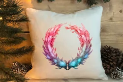 Pink Christmas Fairy Clipart Sublimation, Fairy Christmas Product Image 4