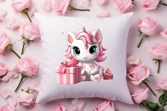 Unicorn Valentine Clipart Sublimation, Christmas Clipart Product Image 4