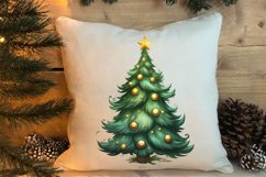 Watercolor Christmas tree clipart, Christmas tree Clipart Product Image 4