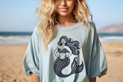 Mermaid Silhouette SVG Cut Files| 4 Magical Mermaid Designs Product Image 4