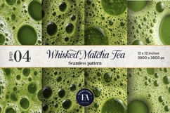 Matcha Foam Texture, Green Bubble Pattern Product Image 1
