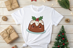 Christmas Cupcake, Candle, Bauble, Pudding PNG Sublimation Product Image 2