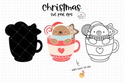 Christmas mug svg, Christmas animal svg Product Image 2