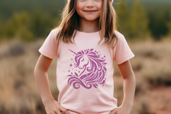 Elegant Unicorn Silhouette SVG | Fantasy Floral Sparkle Product Image 2