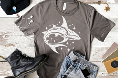 Tribal Shark Silhouette SVG | 4 Shark Designs PNG Product Image 2
