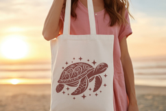 Ornamental Sea Turtle SVG. Tribal Turtle Mandala PNG clipart Product Image 5