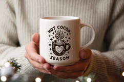 Cozy Coffee and Hot Cocoa Christmas Clipart SVG Product Image 5