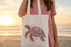Celestial Sea Turtle SVG. Tribal Turtle Mandala PNG clipart Product Image 5
