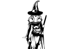 Witch Svg/Png/Jpg/Ai/Vector Woman/Halloween design Svg Product Image 4
