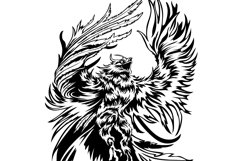 Phoenix Bird Svg/Png/Jpg/Ai/Vector mythical bird/Fire bird Product Image 4