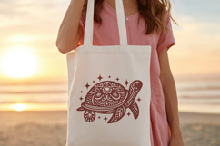 Celestial Sea Turtle SVG. Tribal Turtle Mandala PNG clipart Product Image 2