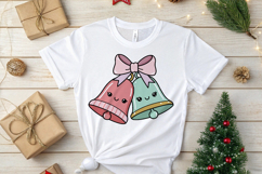 Christmas Cocoa Gift Bow Bells PNG Sublimation Clipart Product Image 5