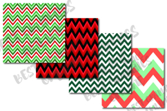 Chevron digital paper Zigzag paper digital Christmas Product Image 5