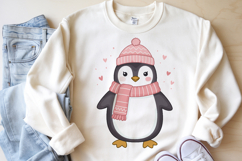 Christmas Penguin, Unicorn, Cat, Deer PNG Sublimation Product Image 5